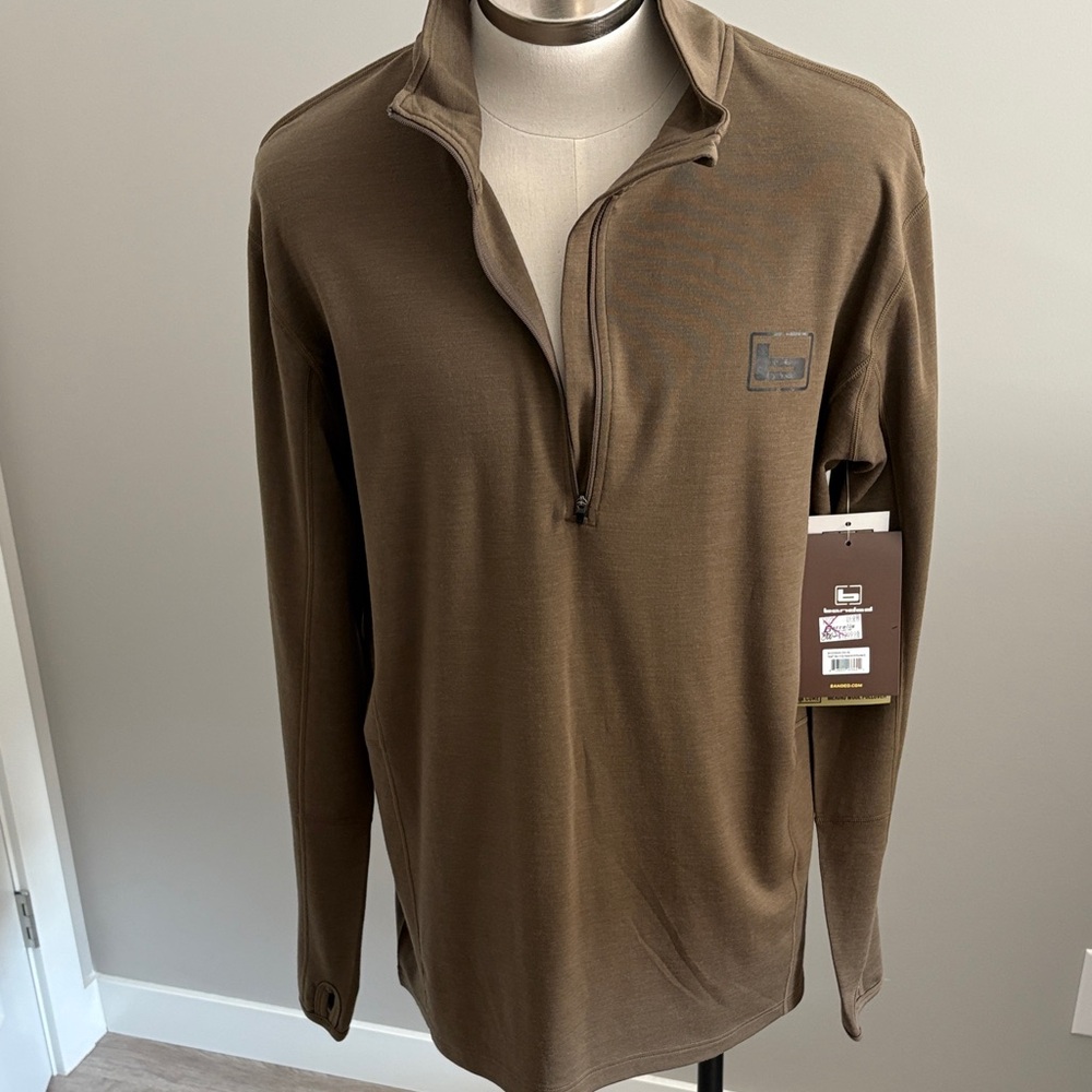 Men's Olive Zip-Up Sweater